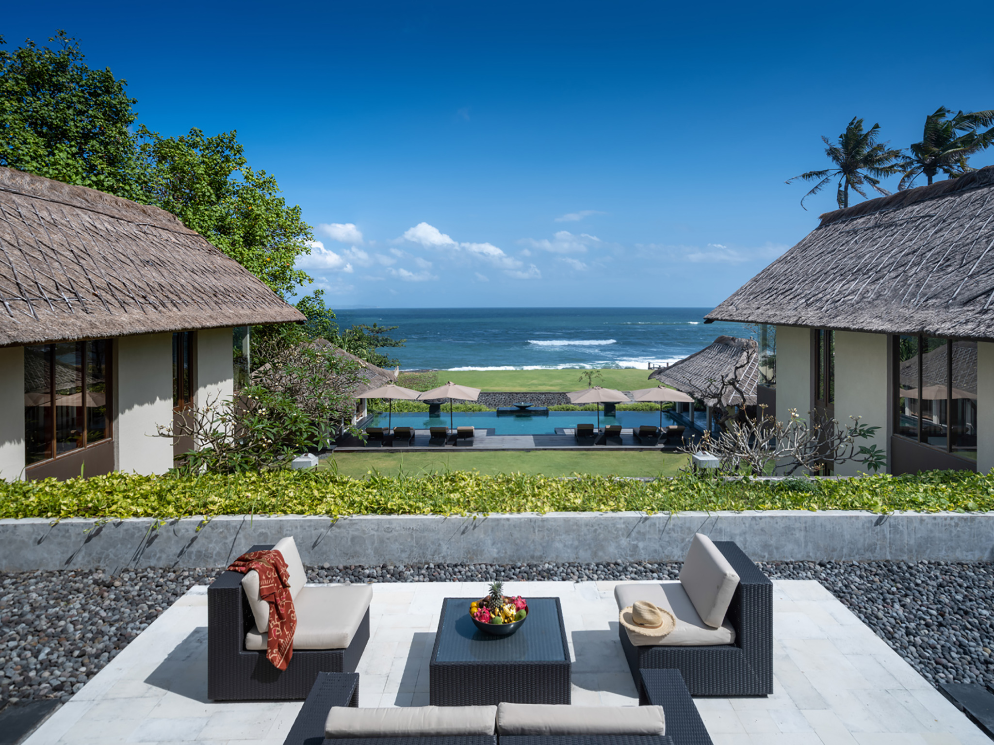 Seseh Beach Villa I - View from the terrace - Seseh Beach Villa I, Seseh-Tanah Lot, Bali